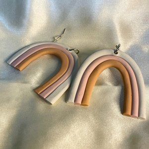 Rainbow Clay Earrings